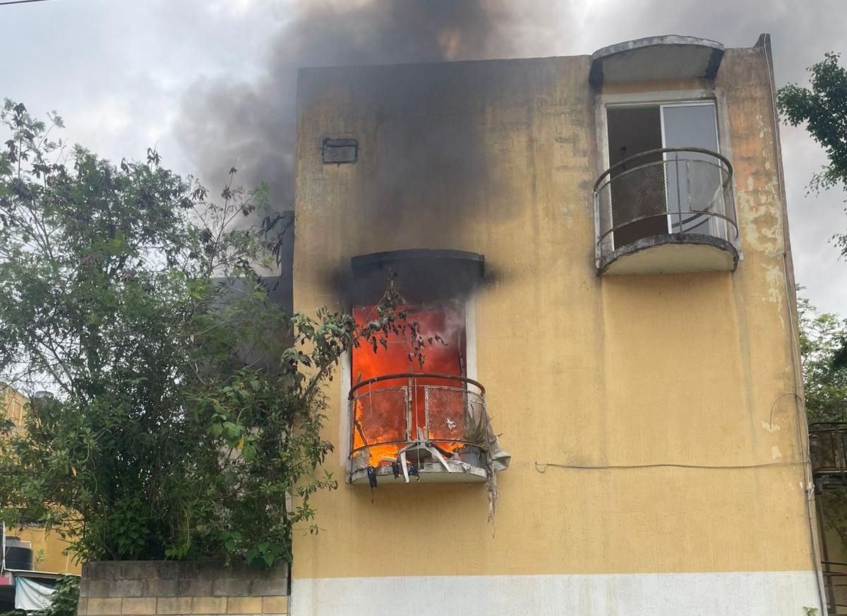 Incendio en Coatzintla consume departamento Incendio en Coatzintla consume departamento